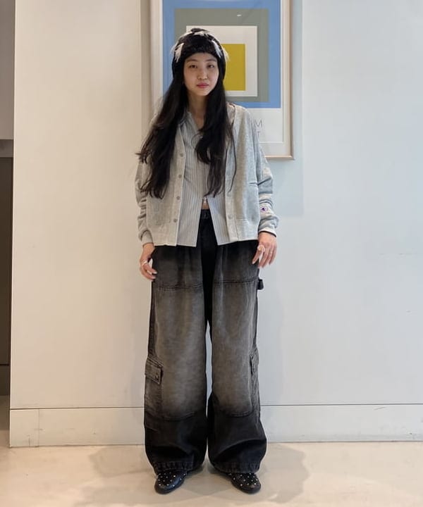 ayaさんの「BEAMS WOMEN｜【別注】Champion / リバースウィーブ(R) カーディガン」を使ったコーディネート