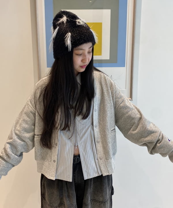 ayaさんの「BEAMS WOMEN｜【別注】Champion / リバースウィーブ(R) カーディガン」を使ったコーディネート