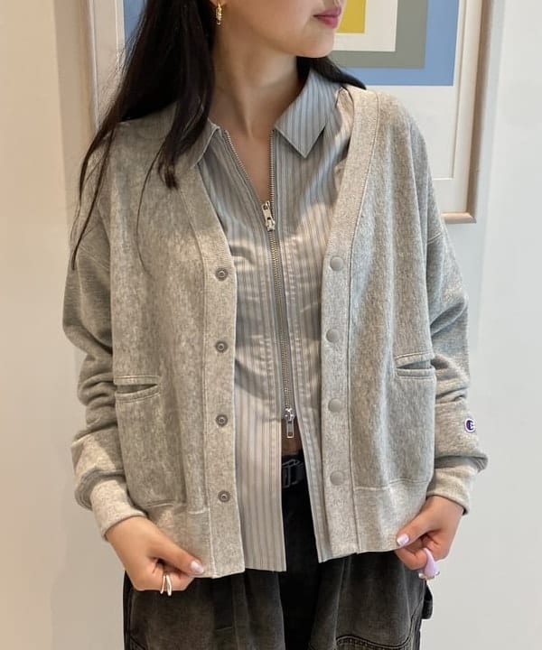 ayaさんの「BEAMS WOMEN｜【別注】Champion / リバースウィーブ(R) カーディガン」を使ったコーディネート