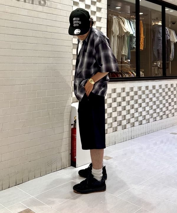 Shutoさんの「BEAMS WOMEN｜オンブレ チェック ルーズ シャツ」を使ったコーディネート