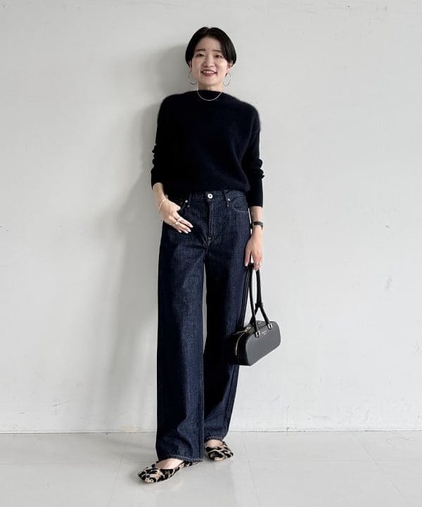 SANOさんの「BEAMS WOMEN｜フラッフィー ボートネック ニット」を使ったコーディネート