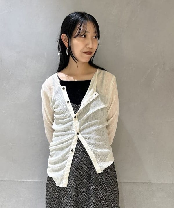 SAEさんの「BEAMS WOMEN｜プリント キャミ ワンピース」を使ったコーディネート