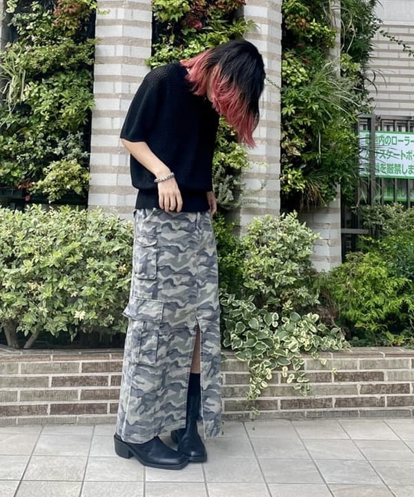 はるひむさんの「BEAMS WOMEN｜カーゴ ポケット タイト スカート」を使ったコーディネート