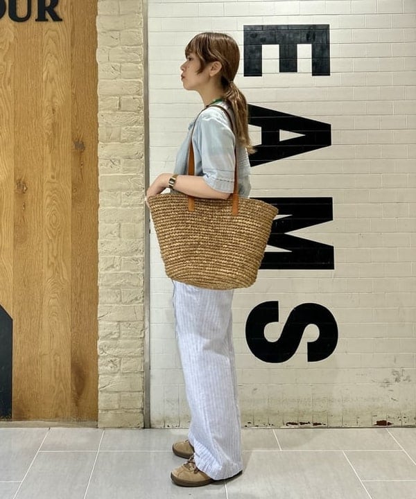 ナツハさんの「BEAMS WOMEN｜ストライプ チェック スラックス」を使ったコーディネート