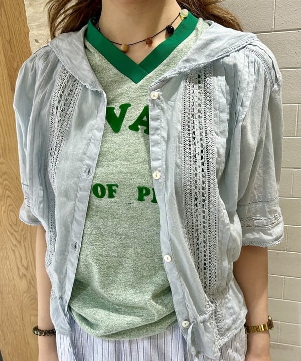 ナツハさんの「BEAMS WOMEN｜ストライプ チェック スラックス」を使ったコーディネート