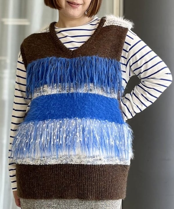 美品　ビームスエフ　ポロニット　46　ネイビー 美品 ビームスエフ ポロニット 46 ネイビー - メルカリ