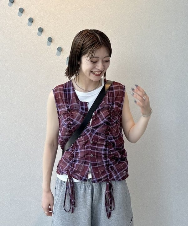 トップス Nagoya Jines ブラウス シャツ 2WAYサイドタックシャツ レディース
