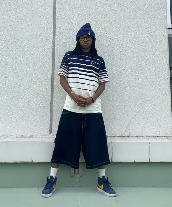 NADEL ナデールさんの「BEAMS WOMEN｜【別注】FRED PERRY / リラックス ストライプ ピケ ポロシャツ」を使ったコーディネート