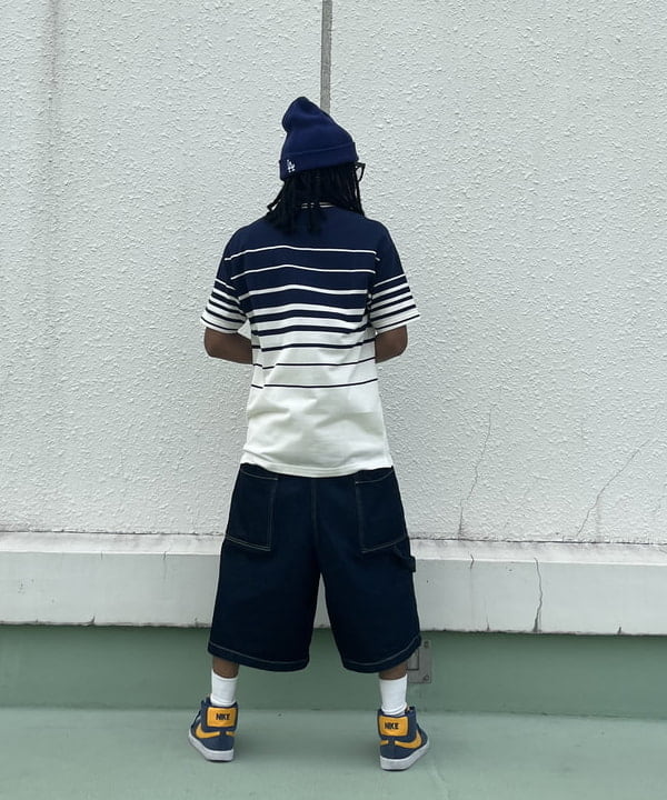 NADEL ナデールさんの「BEAMS WOMEN｜【別注】FRED PERRY / リラックス ストライプ ピケ ポロシャツ」を使ったコーディネート