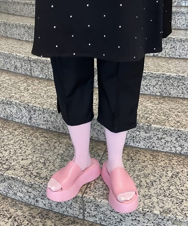 まゆちゃんさんの「BEAMS WOMEN｜ドットプリント ミニ キャミワンピース」を使ったコーディネート