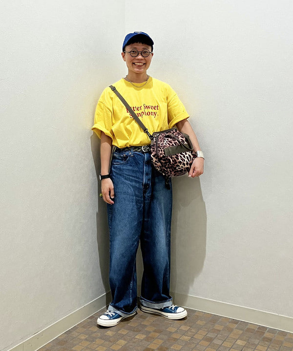 土田 達也さんの「BEAMS WOMEN｜【別注】orSlow / ワイド フィット デニム パンツ」を使ったコーディネート