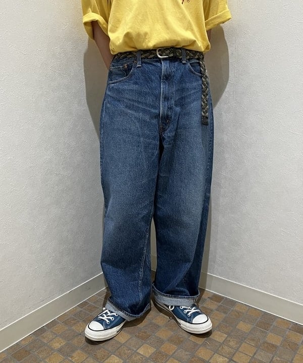 土田 達也さんの「BEAMS WOMEN｜【別注】orSlow / ワイド フィット デニム パンツ」を使ったコーディネート