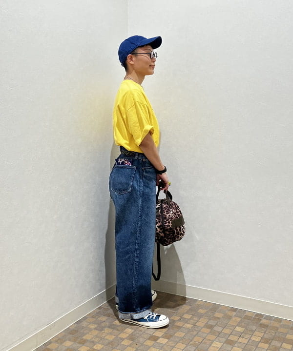 土田 達也さんの「BEAMS WOMEN｜【別注】orSlow / ワイド フィット デニム パンツ」を使ったコーディネート