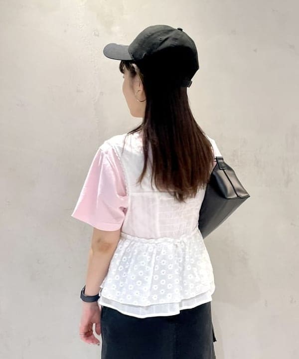 カタヤマ アヤさんの「BEAMS WOMEN｜【別注】GOOD ROCK SPEED / LIFE PC 箔プリント Tシャツ」を使ったコーディネート