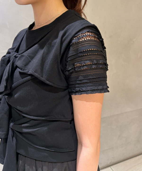 ハルカさんの「BEAMS WOMEN｜フロント リボン ノースリーブ トップス」を使ったコーディネート