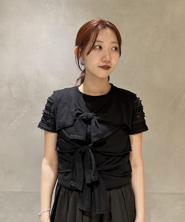 ハルカさんの「BEAMS WOMEN｜フロント リボン ノースリーブ トップス」を使ったコーディネート