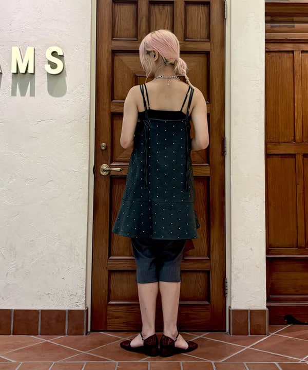 はっとりさんの「BEAMS WOMEN｜チュール ジャガード カップ キャミソール」を使ったコーディネート