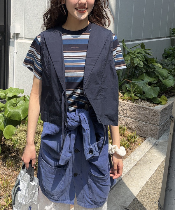 み　う　ちさんの「BEAMS WOMEN｜【別注】INFIELDER DESIGN MLB ロゴ YYB トートバッグ」を使ったコーディネート