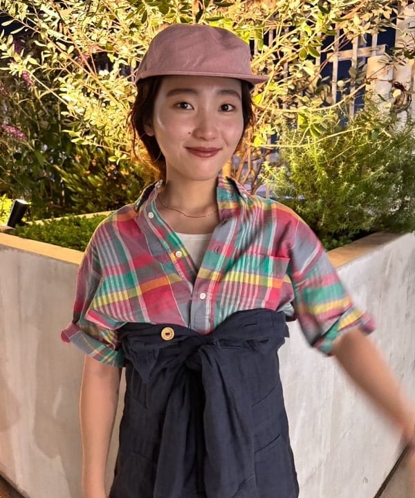 モモさんの「BEAMS WOMEN｜B+Trucker_Cap」を使ったコーディネート