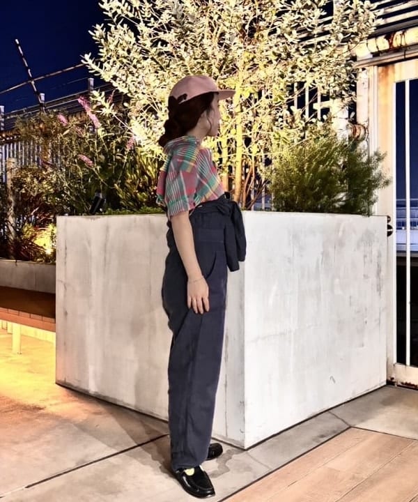 モモさんの「BEAMS WOMEN｜B+Trucker_Cap」を使ったコーディネート