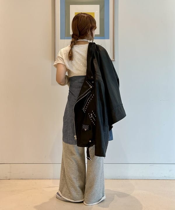 ナツハさんの「BEAMS WOMEN｜maturely / ワイド フレア ジャージー パンツ」を使ったコーディネート