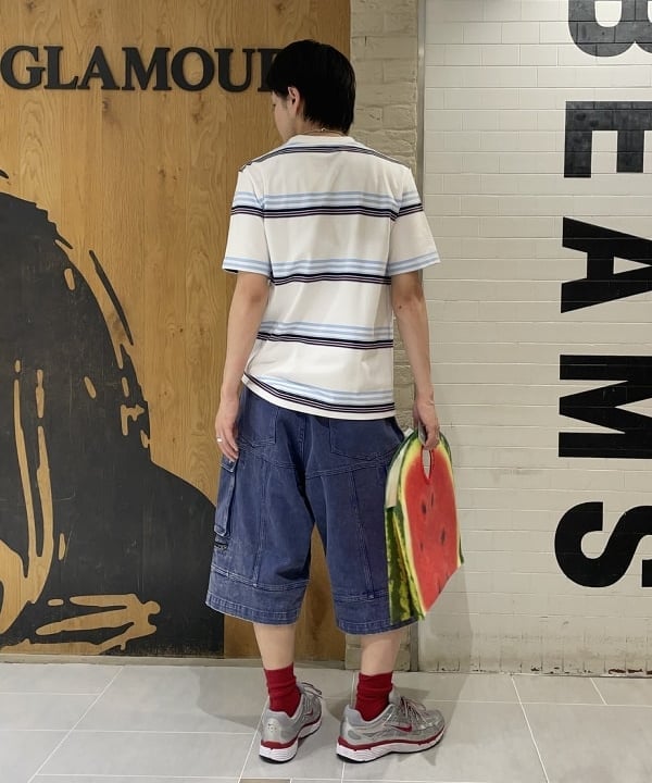 マツミヤさんの「BEAMS WOMEN｜【別注】LACOSTE / ボーダーTシャツ」を使ったコーディネート