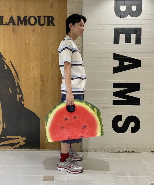 マツミヤさんの「BEAMS WOMEN｜【別注】LACOSTE / ボーダーTシャツ」を使ったコーディネート