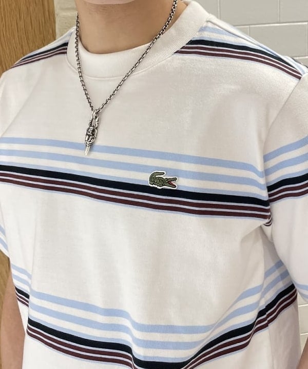 マツミヤさんの「BEAMS WOMEN｜【別注】LACOSTE / ボーダーTシャツ」を使ったコーディネート