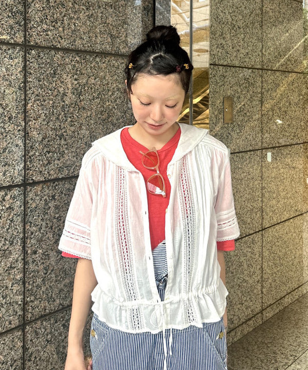 ばるたんさんの「BEAMS WOMEN｜【別注】Healthknit / ソフト スラブ Tシャツ」を使ったコーディネート