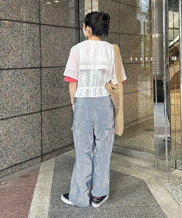 ばるたんさんの「BEAMS WOMEN｜【別注】Healthknit / ソフト スラブ Tシャツ」を使ったコーディネート
