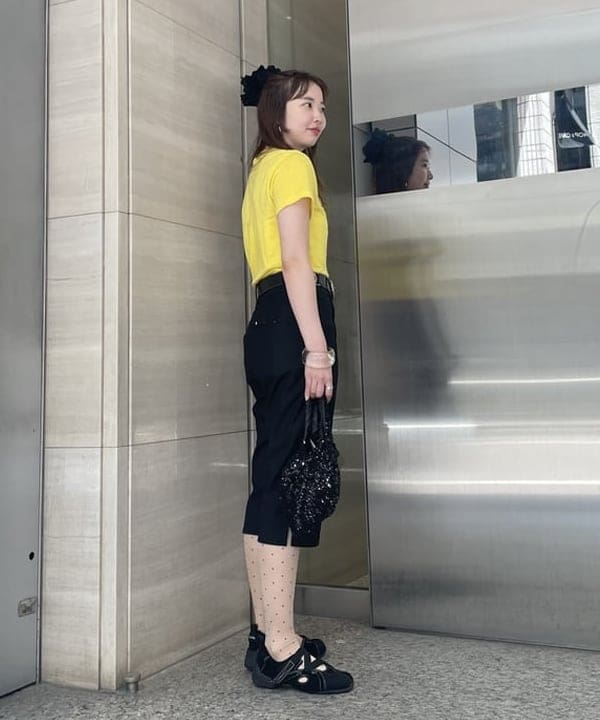 reiさんの「BEAMS WOMEN｜スパンコール バッグ」を使ったコーディネート