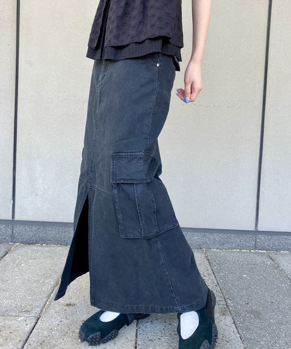 むりょさんの「BEAMS WOMEN｜レース ペプラム ノースリーブ ブラウス」を使ったコーディネート