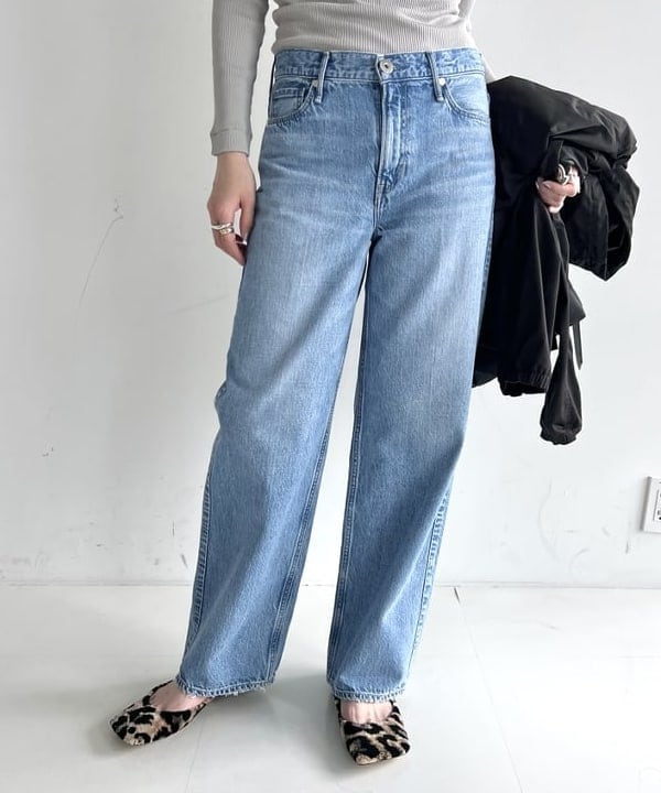 隈元 楓さんの「BEAMS WOMEN｜【別注】upper hights / THE NIECE MIDRISE デニムパンツ」を使ったコーディネート