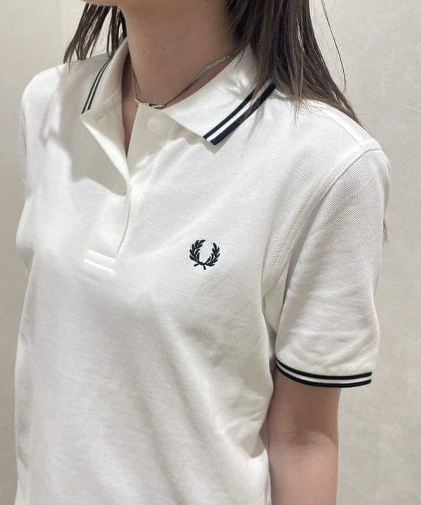 加歩さんの「BEAMS WOMEN｜FRED PERRY / The Twin Tipped Fred Perry Shirt」を使ったコーディネート
