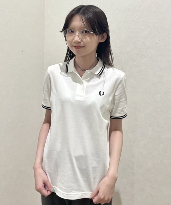 加歩さんの「BEAMS WOMEN｜FRED PERRY / The Twin Tipped Fred Perry Shirt」を使ったコーディネート