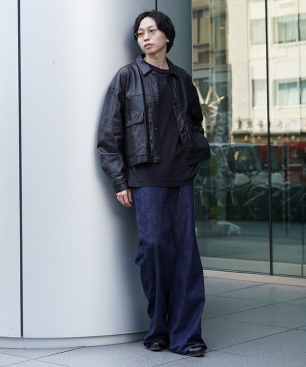 SUDOさんの「BEAMS WOMEN｜シープレザー ショート ジャケット」を使ったコーディネート