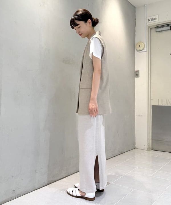 ヒライさんの「BEAMS WOMEN｜和紙 コットン タイト スカート」を使ったコーディネート