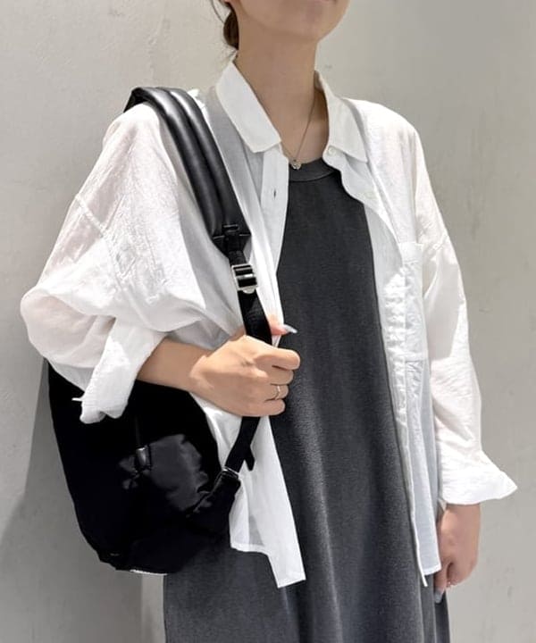 ヒライさんの「BEAMS WOMEN｜KHADI オーバー ショート シャツ」を使ったコーディネート
