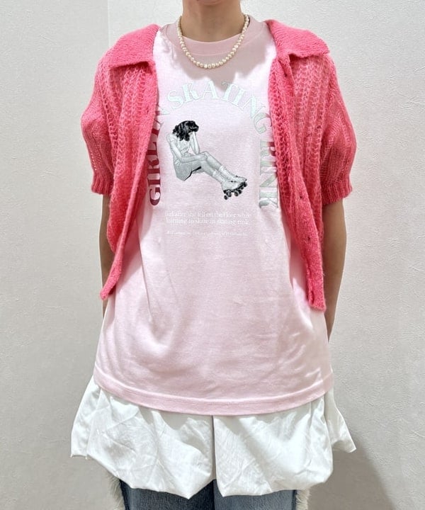 YABUさんの「BEAMS WOMEN｜シャギー メッシュ ポロ カーディガン」を使ったコーディネート