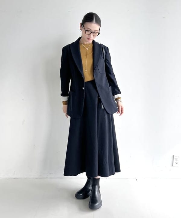 隈元 楓さんの「BEAMS WOMEN｜AK+1 / ウール ソリッド 2ボタン ジャケット」を使ったコーディネート