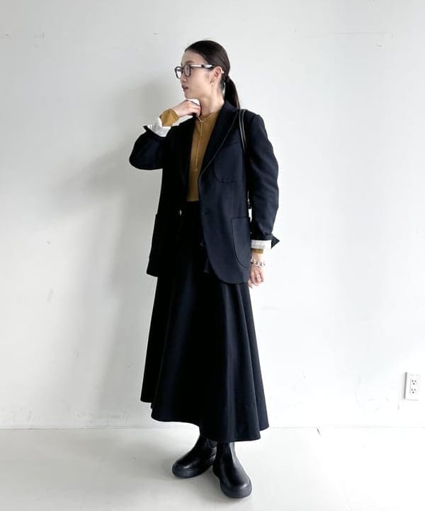 隈元 楓さんの「BEAMS WOMEN｜AK+1 / ウール ソリッド 2ボタン ジャケット」を使ったコーディネート