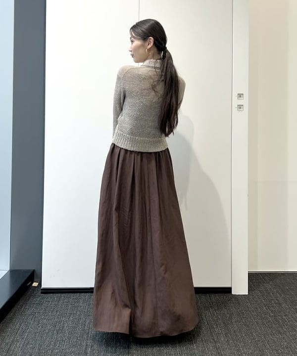 隈元 楓さんの「BEAMS WOMEN｜AK+1 / ポロカラーショート カーディガン」を使ったコーディネート