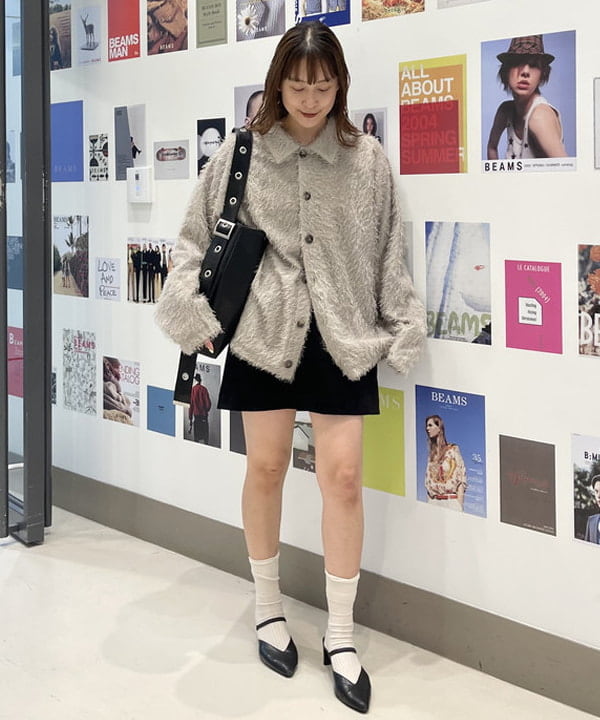 大木さんの「BEAMS WOMEN｜リラックスフィット フリンジ シャツ」を使ったコーディネート