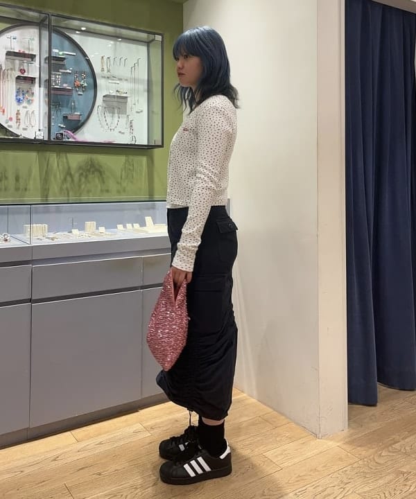 ゆいさんの「BEAMS WOMEN｜スパンコール バッグ」を使ったコーディネート