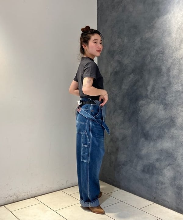 モモさんの「BEAMS WOMEN｜ボーイ ベーシック Tシャツ」を使ったコーディネート