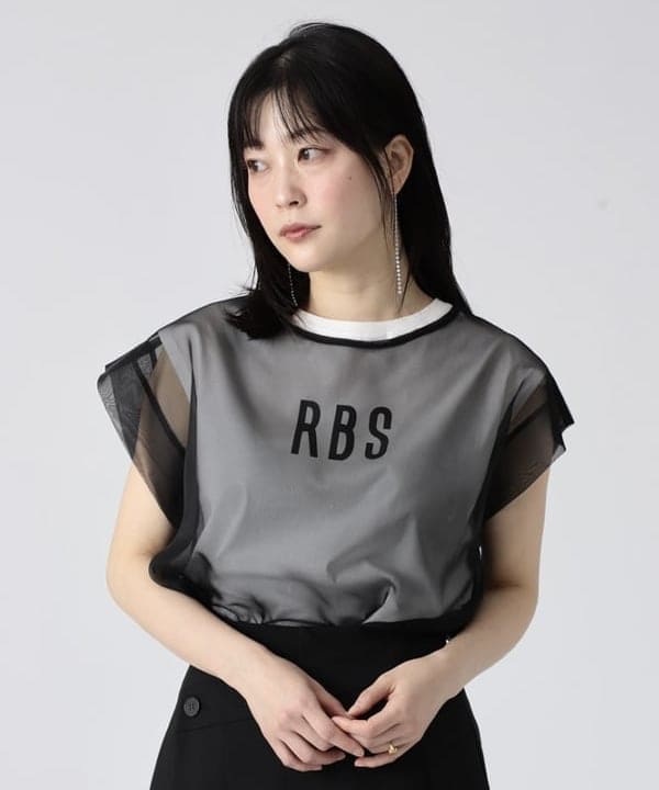 pinさんの「BEAMS WOMEN｜RBS / シアー レイヤードロゴT」を使ったコーディネート