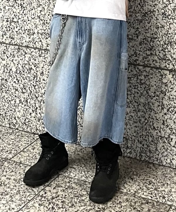 菊田 悠さんの「BEAMS WOMEN｜クォーターレングス ペインターデニム」を使ったコーディネート