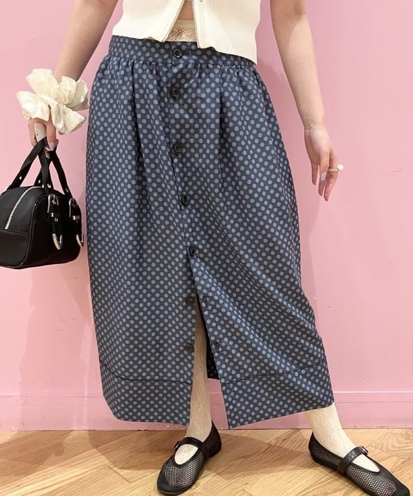 晶さんの「BEAMS WOMEN｜ハーフスリーブ ジップ ポロ カーディガン」を使ったコーディネート