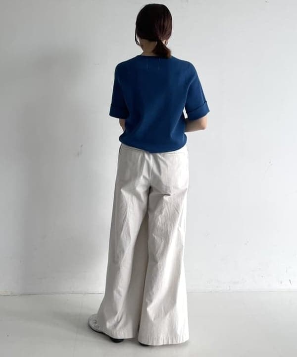 SAKAIさんの「BEAMS WOMEN｜AK+1 / コットン ワイドパンツ」を使ったコーディネート