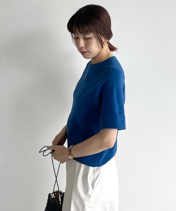 SAKAIさんの「BEAMS WOMEN｜AK+1 / コットン ワイドパンツ」を使ったコーディネート